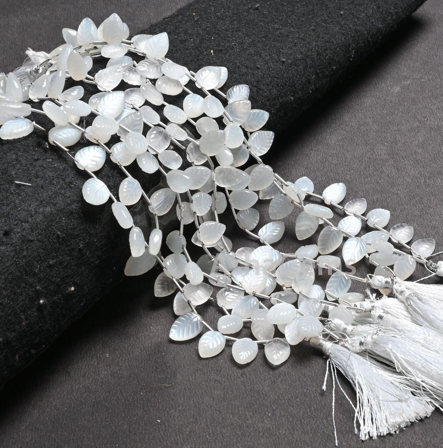Natural White Moonstone fancy Leaves Carving Handmade Beads, AAA Quality Moonstone Carved Pear Briolette Teardrop Gemstone Bead Jewelry SALE