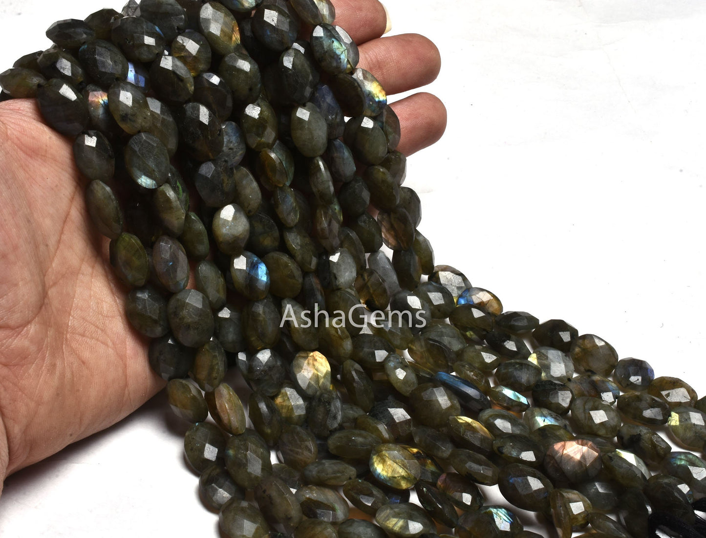 Multi Fire labradorite faceted oval shape gemstone beads,10-14 mm Labradorite briolette beads, flashy Black rainbow Oval Beads jewelry SALE