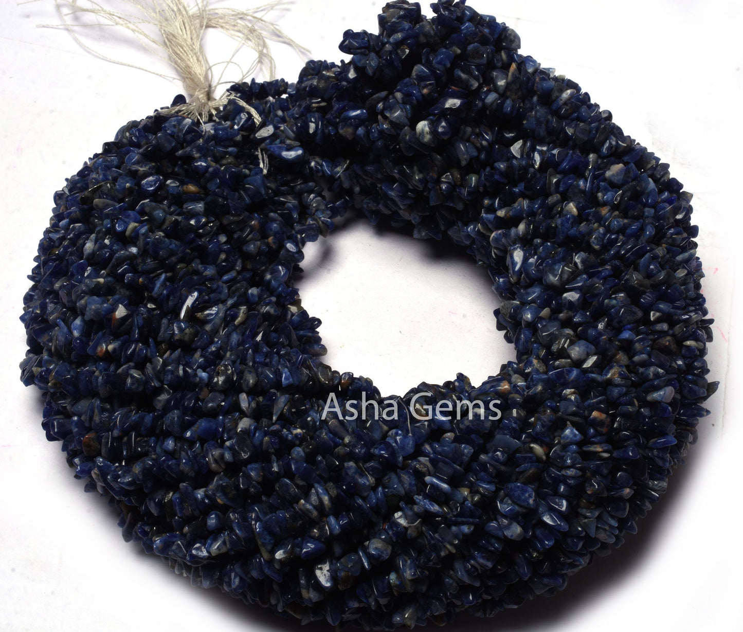 34inch Strand Natural Blue Sodalite Uncut Chips Gemstone Beads, Semi Precious Sodalite raw Rough Smooth Uneven tiny Beads Jewelry Craft SALE