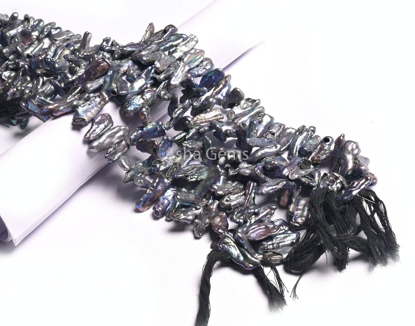 Beautiful Peacock Grey Black Water Pearl Uneven Shape Side Drill Nugget Beads,Fire ball Baroque Pearl Gemstone Pearl Bead Jewelry Craft SALE