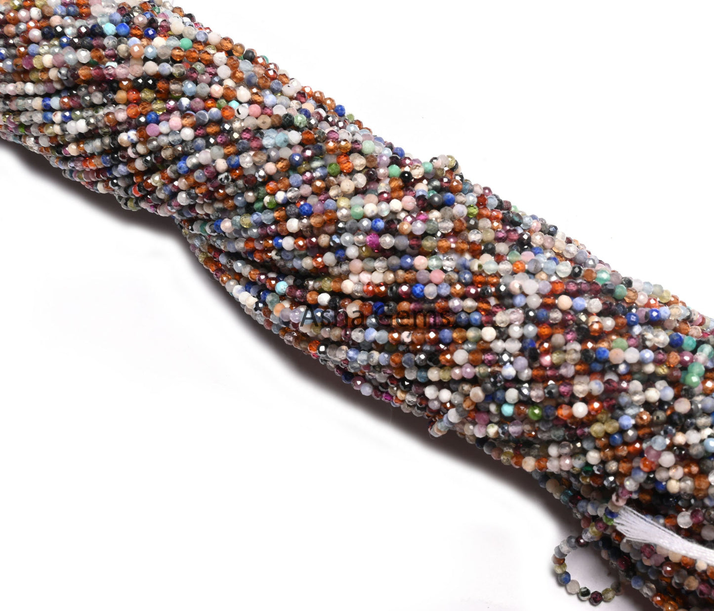 2 mm Natural Mix Color stone Disco Micro Cut Tiny Beads, Fine Quality Multi Disco Faceted Rondelle Gemstone Loose Beads Jewelry Making Craft