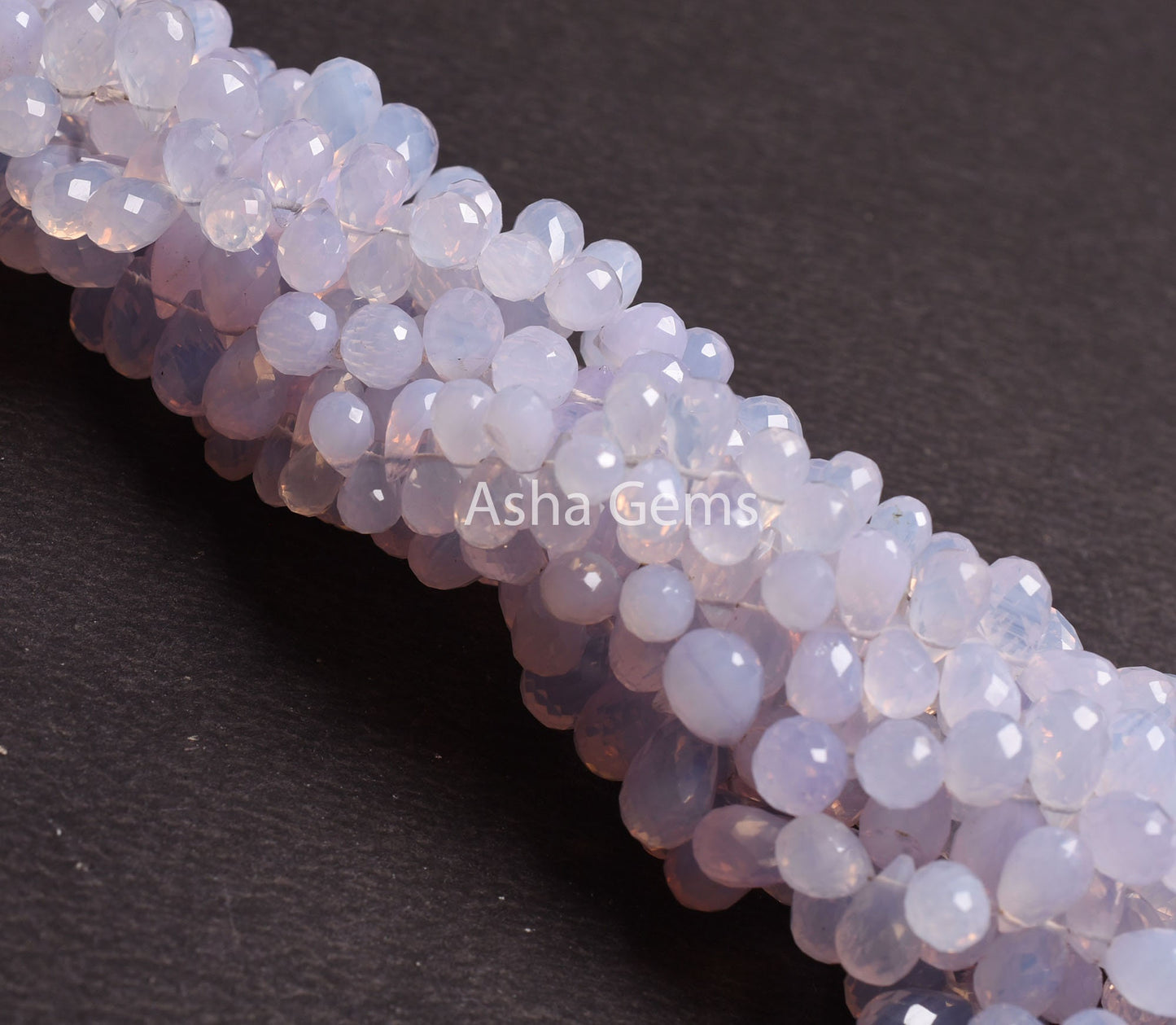 Beautiful Lavender Quartz Faceted Drop Shape Beads,8" Light Purple Lavender Quartz Teardrop Briolette Beads, Fine Lavender Quartz Beads SALE