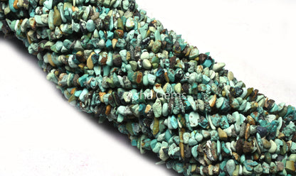 34" Strand Natural Tibetan Turquoise Uncut Chips Gemstone Beads, Smooth Raw Rough Nuggets Beads, fine Quality Turquoise bead Uncut Chip SALE