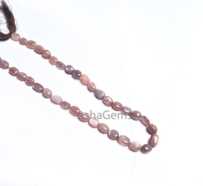 13"Strand Beautiful Chocolate Moonstone Smooth Oval Handmade Beads,Fine Natural Shaded Brown Moonstone Oval Gemstone Bead Jewelry Craft SALE