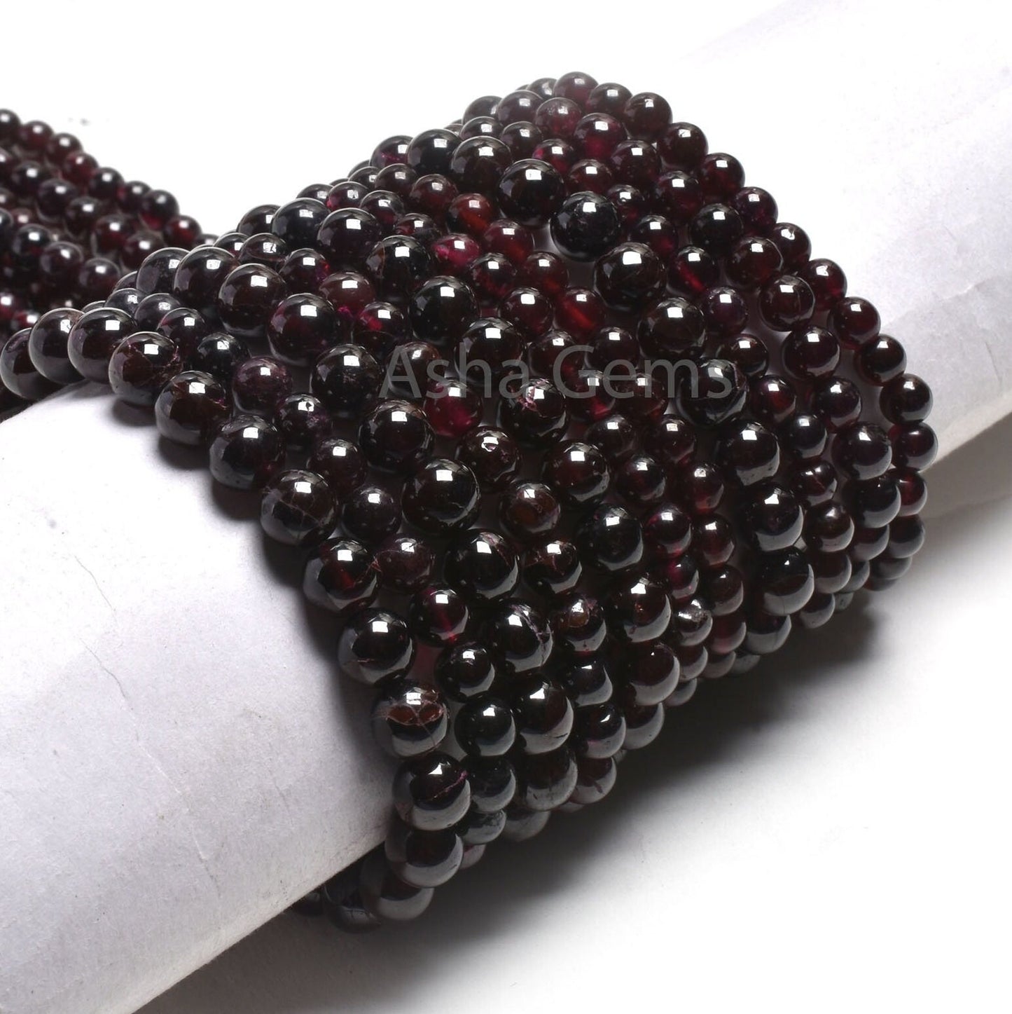 Natural Red Garnet Smooth Round Shape Gemstone Beads, Fine Garnet Beads, Garnet Plain Handmade Round Ball Beads For Necklace Jewelry Making