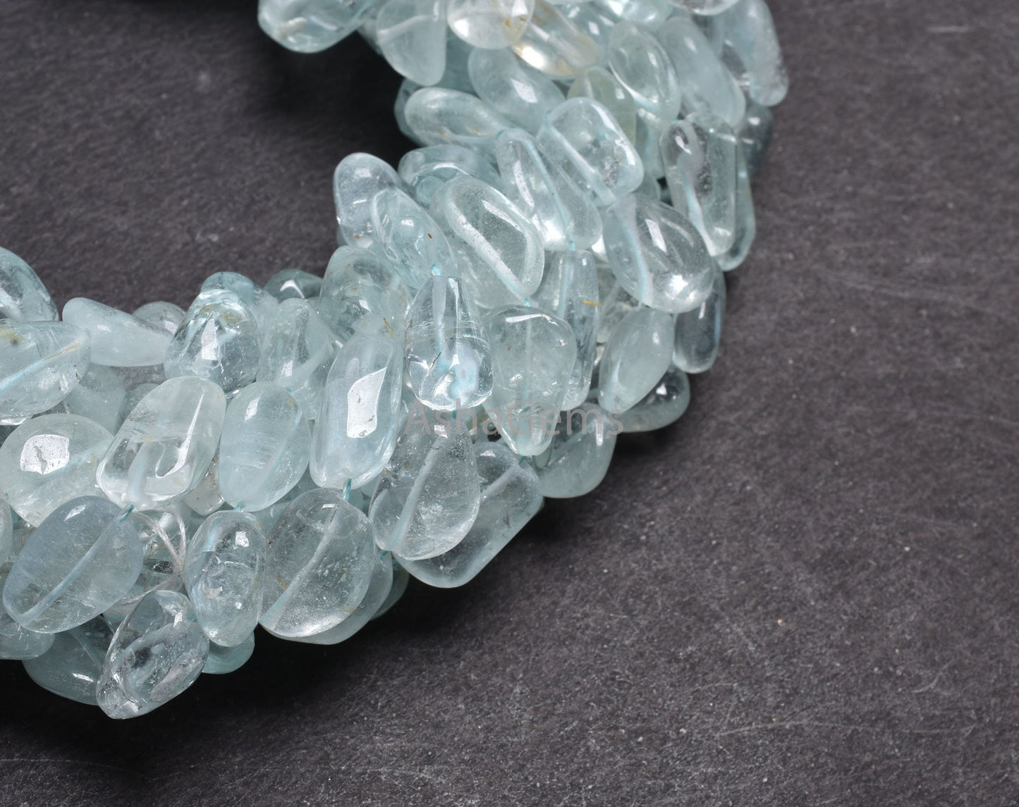 Rare Blue Topaz Smooth Nugget Shape Beads,12.5"Strand Natural Topaz Handmade Uneven Tumble Straight Drill Loose Gemstone Topaz Bead Jewelry (AG 22128)