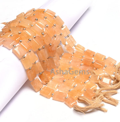 Natural Yellow Aventurine fancy Chicklet handmade Beads, Fine Quality Aventurine Smooth Rectangle Shape Gemstone Beads Jewelry making Crafts