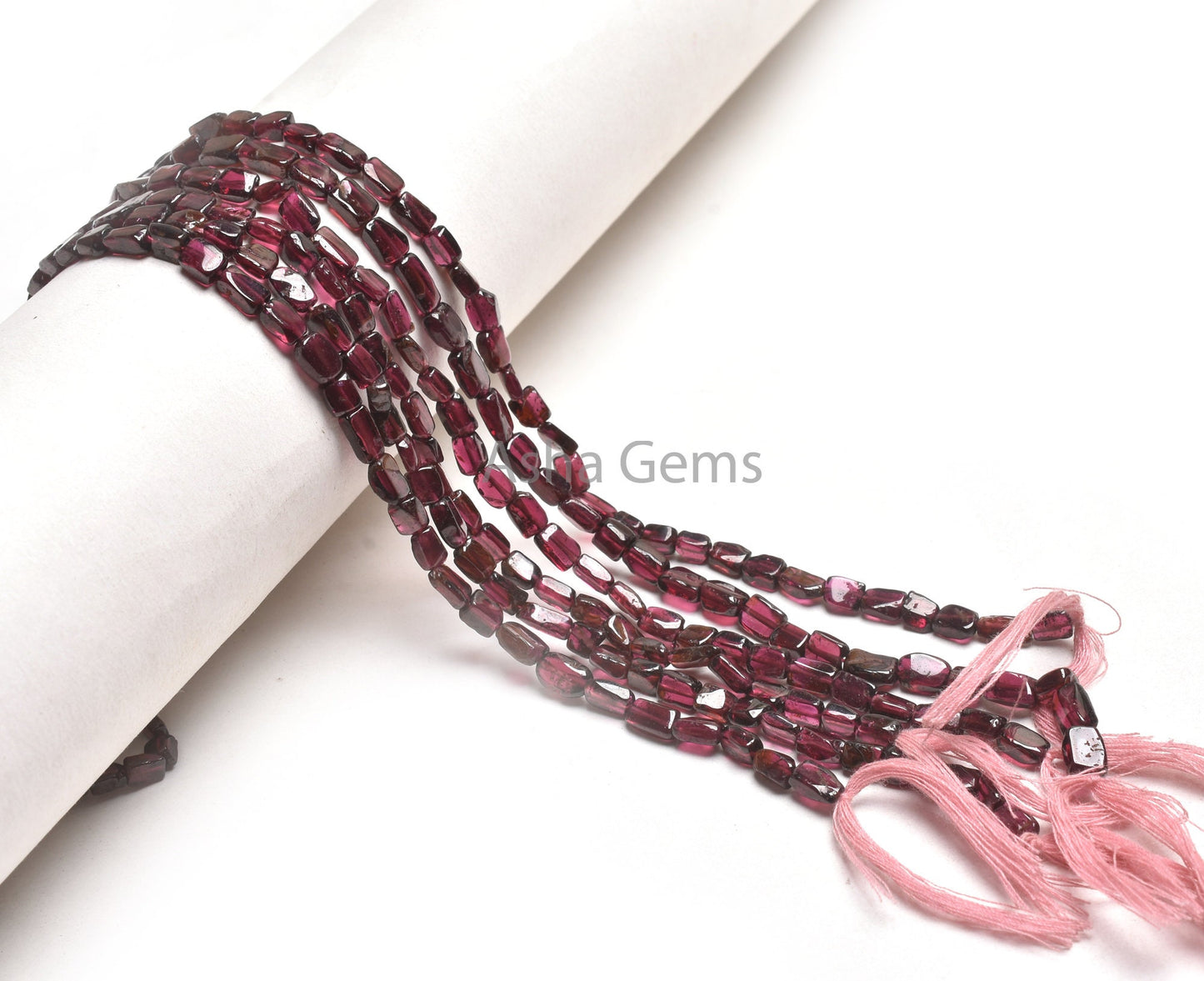 Natural Garnet Handmade Uneven Rectangle Shape Gemstone Beads,13"Red Garnet Smooth Straight Drill Beads, Garnet Bead Jewelry Handicraft SALE