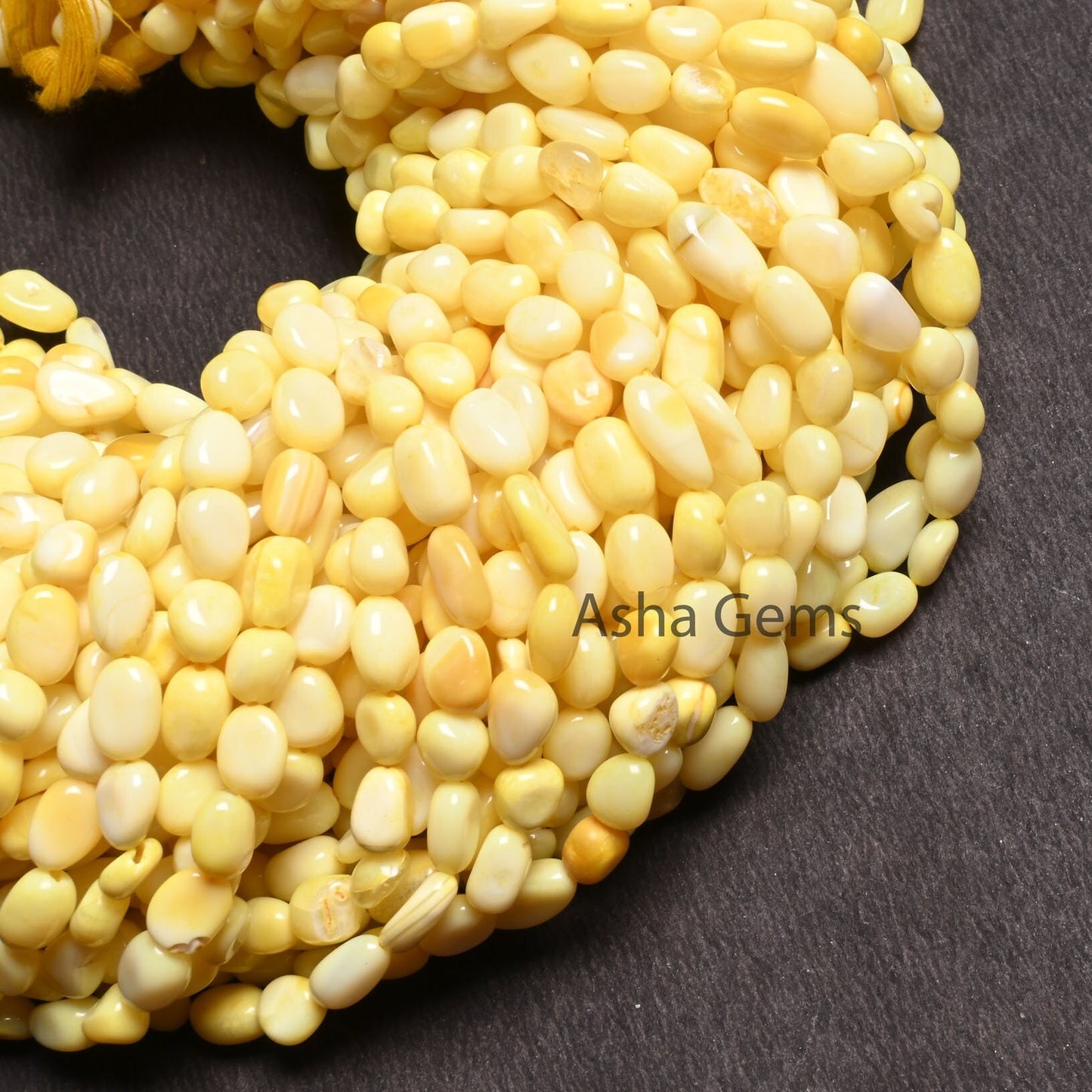 Beautiful Yellow Opal smooth Nugget Gemstone Loose beads,5.5-10 mm Yellow Opal Plain Handmade tumble Uneven Shape Beads, Opal Beads Jewelry (AG 22265)