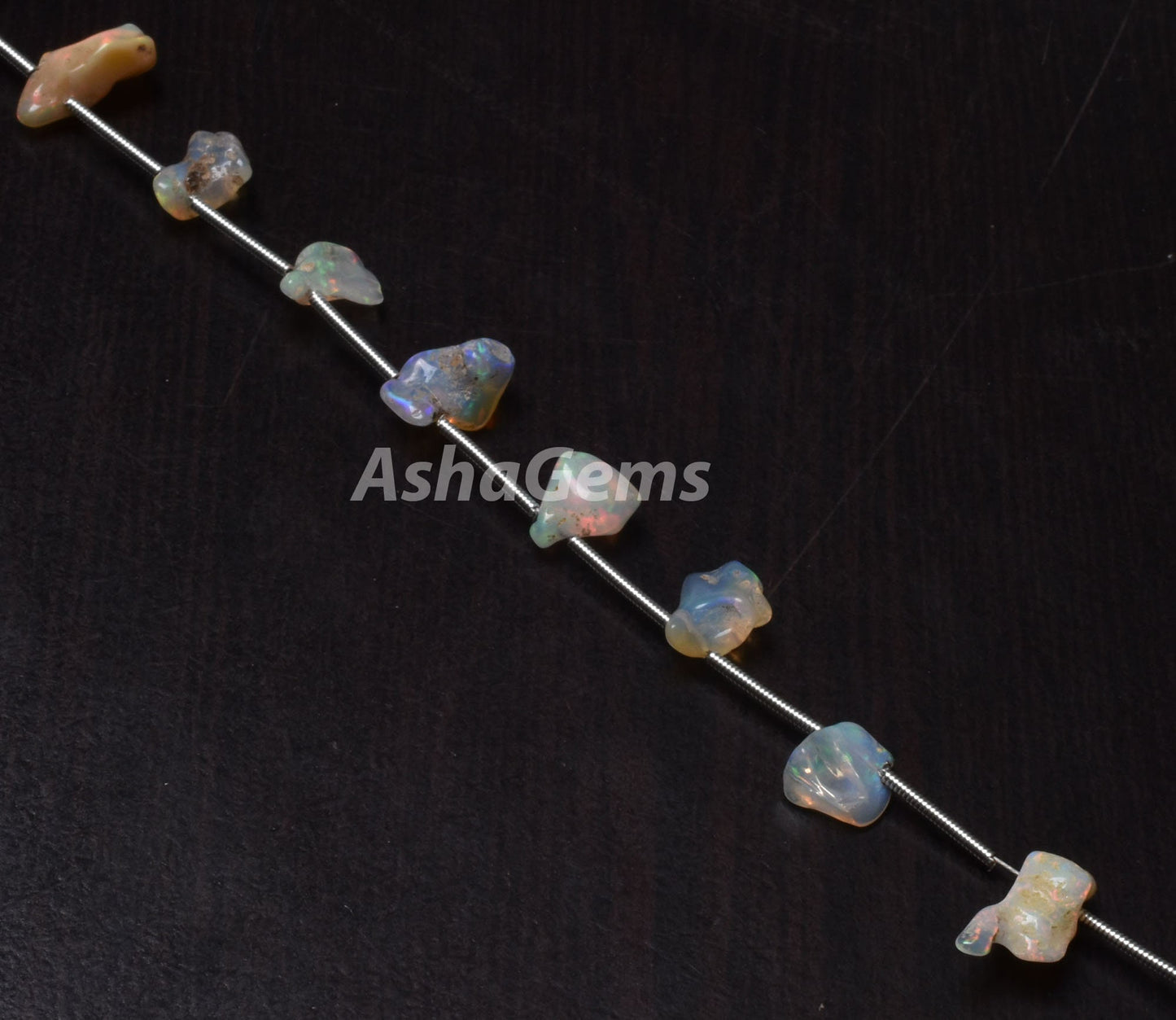 AAA Quality Ethiopian opal Rough Beads,24 Carat Natural Rainbow fire Ethiopian opal Rough Beads, Untreated Ethiopian opal Rock Mineral Beads