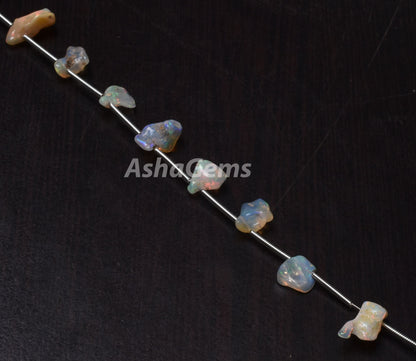 AAA Quality Ethiopian opal Rough Beads,24 Carat Natural Rainbow fire Ethiopian opal Rough Beads, Untreated Ethiopian opal Rock Mineral Beads