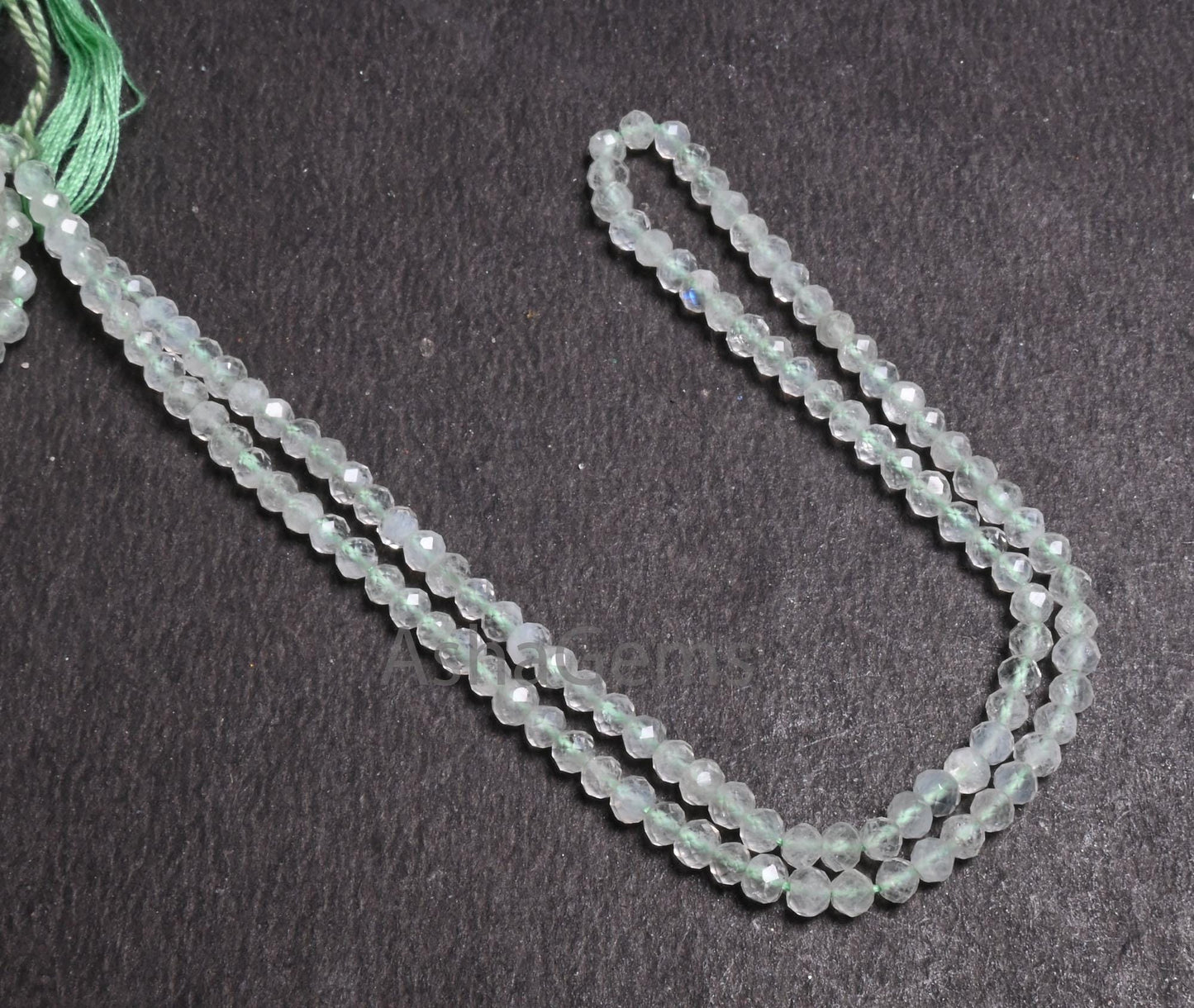 Beautiful Green Amethyst faceted micro cut Rondelle Shape Beads,13" Strand Natural Green Amethyst machine Cut Gemstone Loose Beads Jewelry