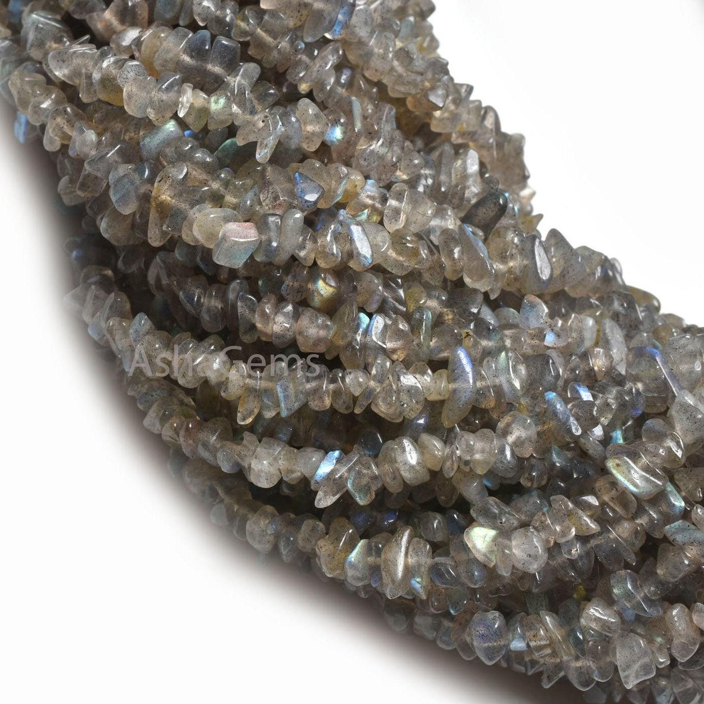 34"Strand Natural Fire Labradorite Raw Uncut Chips Beads Gemstone Grey Labradorite Chips Gemstone Rough Bead Black Rainbow Bead Jewelry SALE