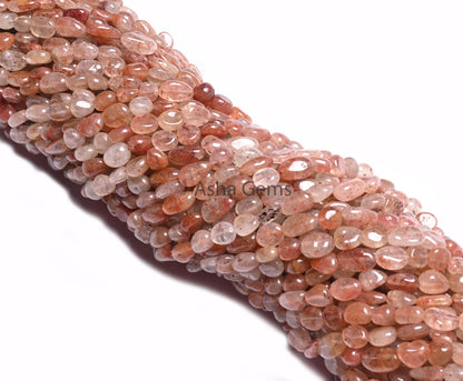 Beautiful Red Quartz Smooth Tiny Nugget Gemstone Loose Beads,12" Shaded Red Quartz Handmade Tumble Uneven Beads, Quartz Beads Jewelry Crafts (AG 22278)