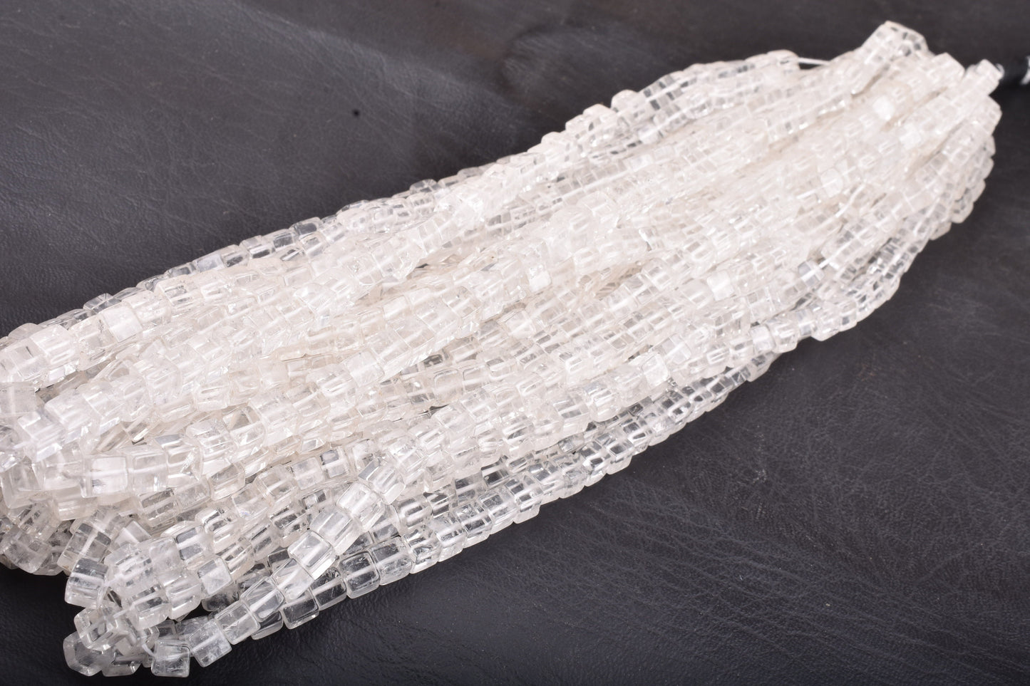 Clear Crystal Quartz Smooth Box Shape Gemstone Beads,16 Inch Strand, Natural Crystal 3D Cube Box Beads,Crystal Beads Handmade,Jewelry Crafts