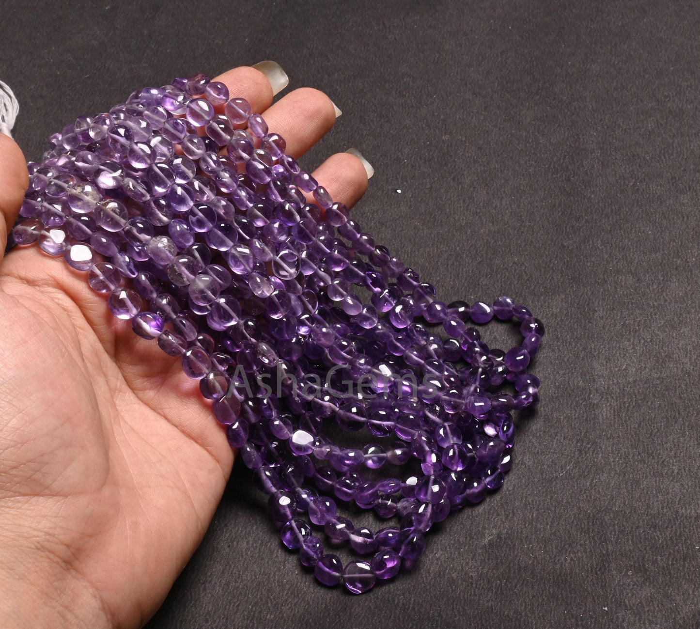 Fine Quality Amethyst Smooth Coin Shape Gemstone Loose Beads, Shaded Purple amethyst Plain Coin Handmade Bead, Natural Amethyst Jewelry SALE