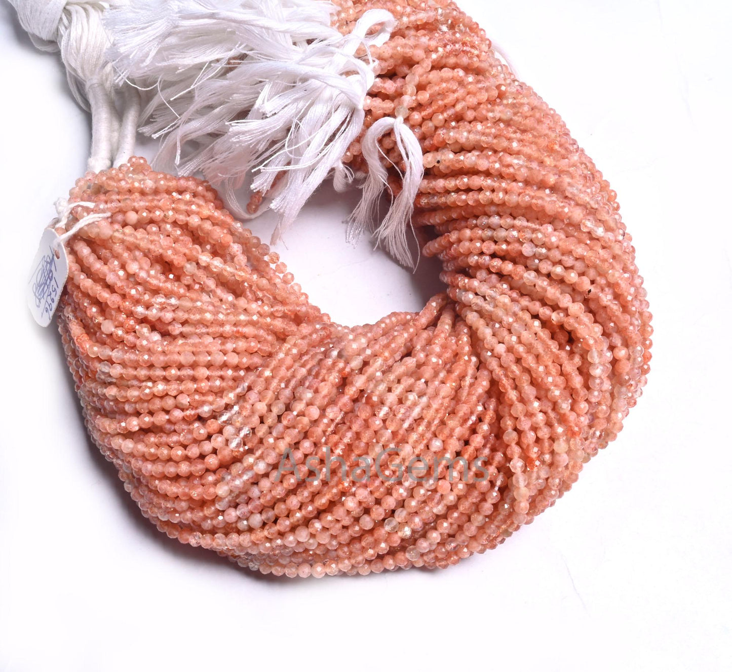 AAA Quality Natural Sunstone Micro Cut Gemstone Beads,3.5 mm Shaded Sunstone Machine Cut Rondelle Sunstone Beads Jewelry Making Crafts SALE