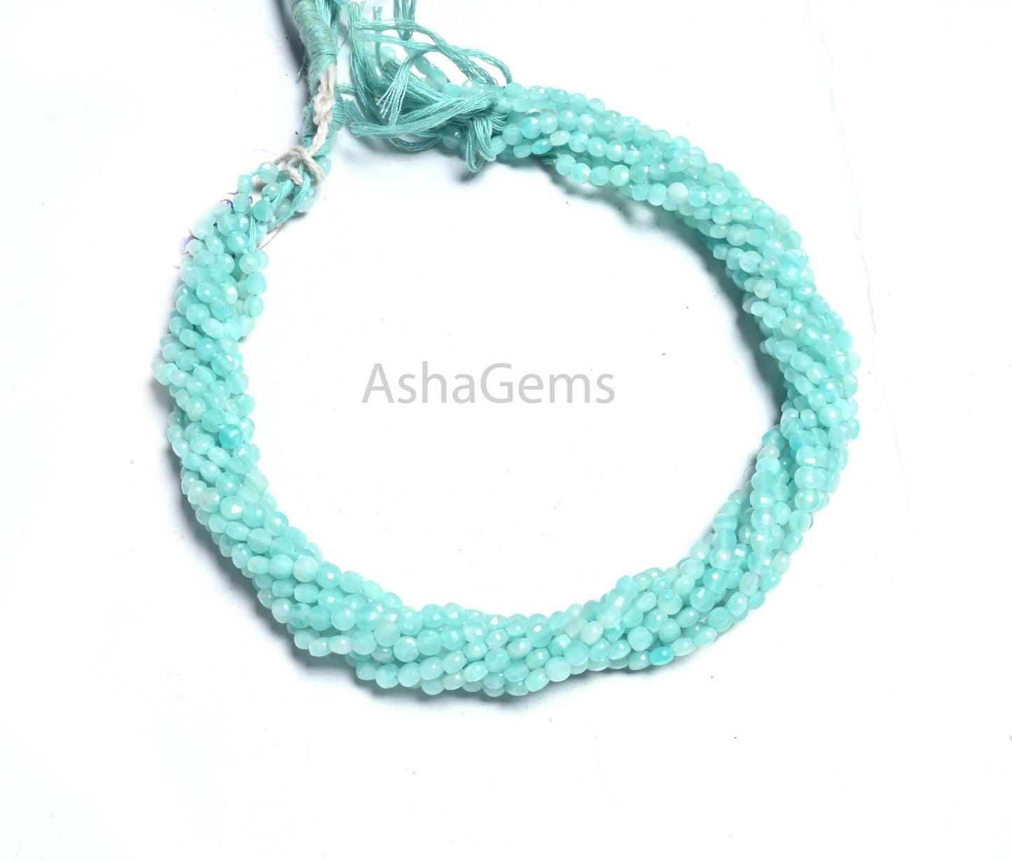 AAA Quality Peru Blue Amazonite Faceted Coin Tiny Gemstone Beads,4 mm Natural Amazonite Machine Cut Coin Amazonite Beads Jewelry Making SALE