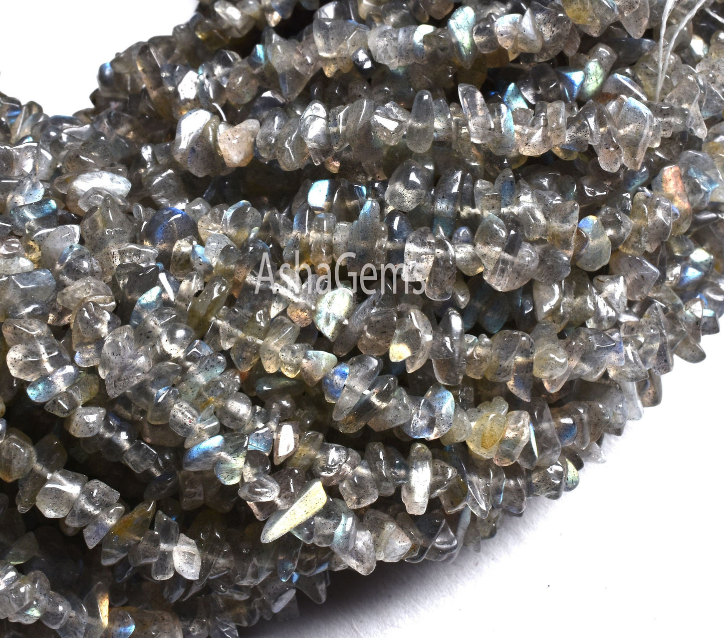 34"Strand Natural Fire Labradorite Raw Uncut Chips Beads Gemstone Grey Labradorite Chips Gemstone Rough Bead Black Rainbow Bead Jewelry SALE