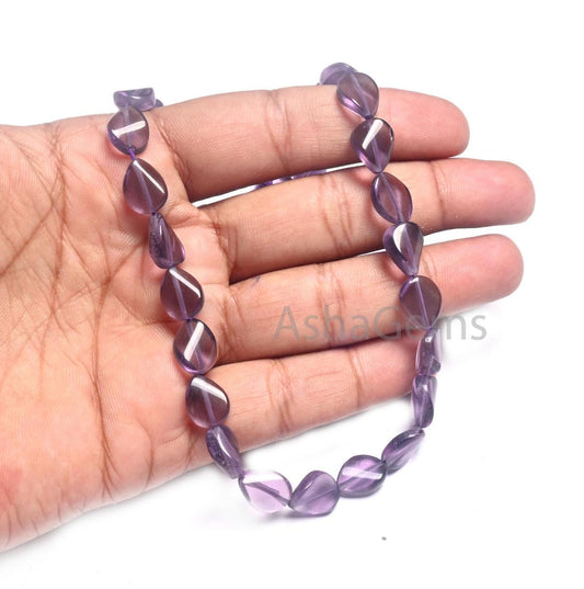 9-12 mm Beautiful Purple amethyst Color Hydro Fancy Twisted Pear Shape Beads,12" Fine Purple Hydro Smooth pear Straight Drill Beads Jewelry