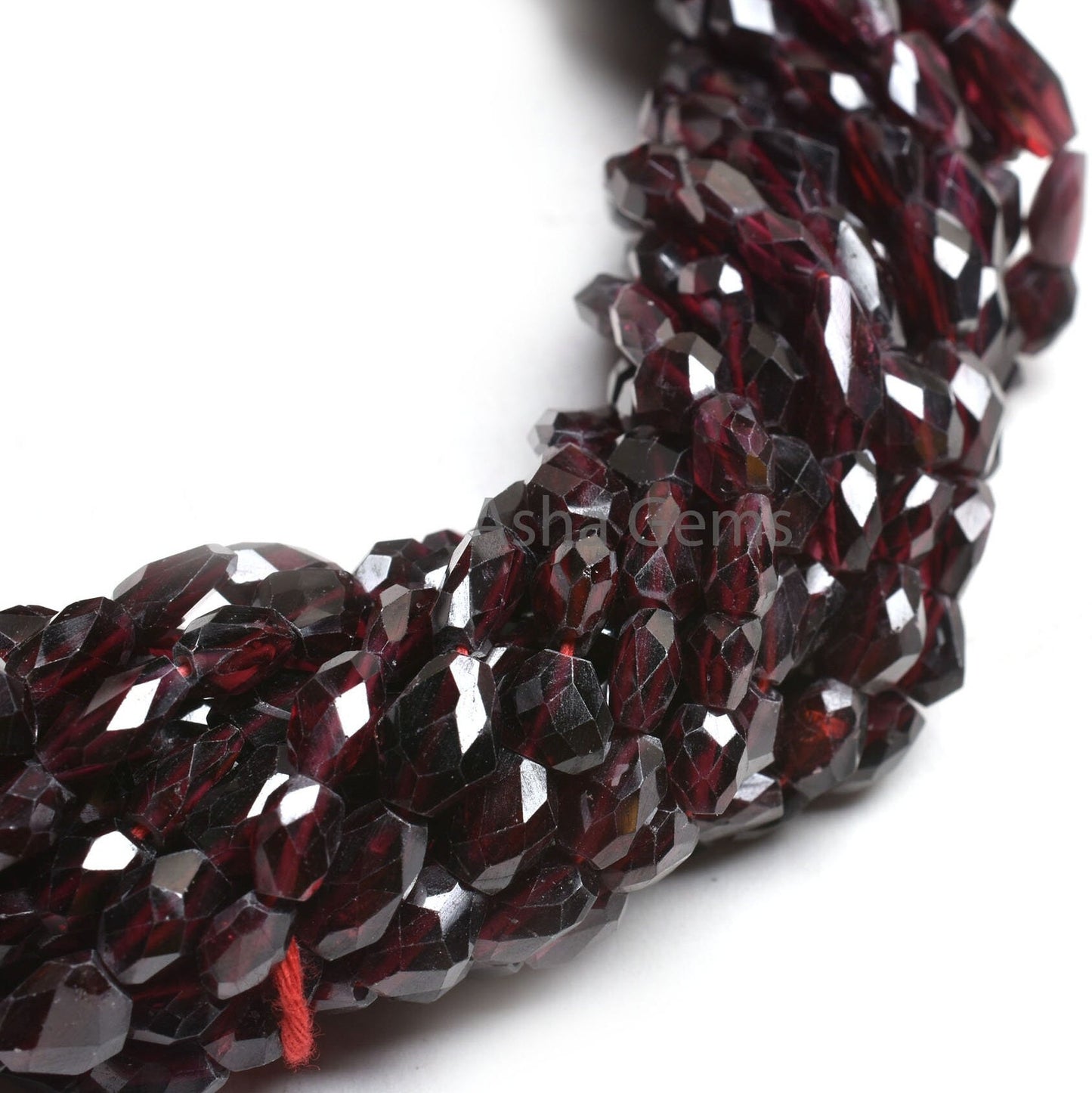 Natural Garnet Faceted nugget Uneven Shape Gemstone Beads, Fine Garnet Handmade Indian Cut Tumble Straight Drill Beads, Garnet Beads Jewelry