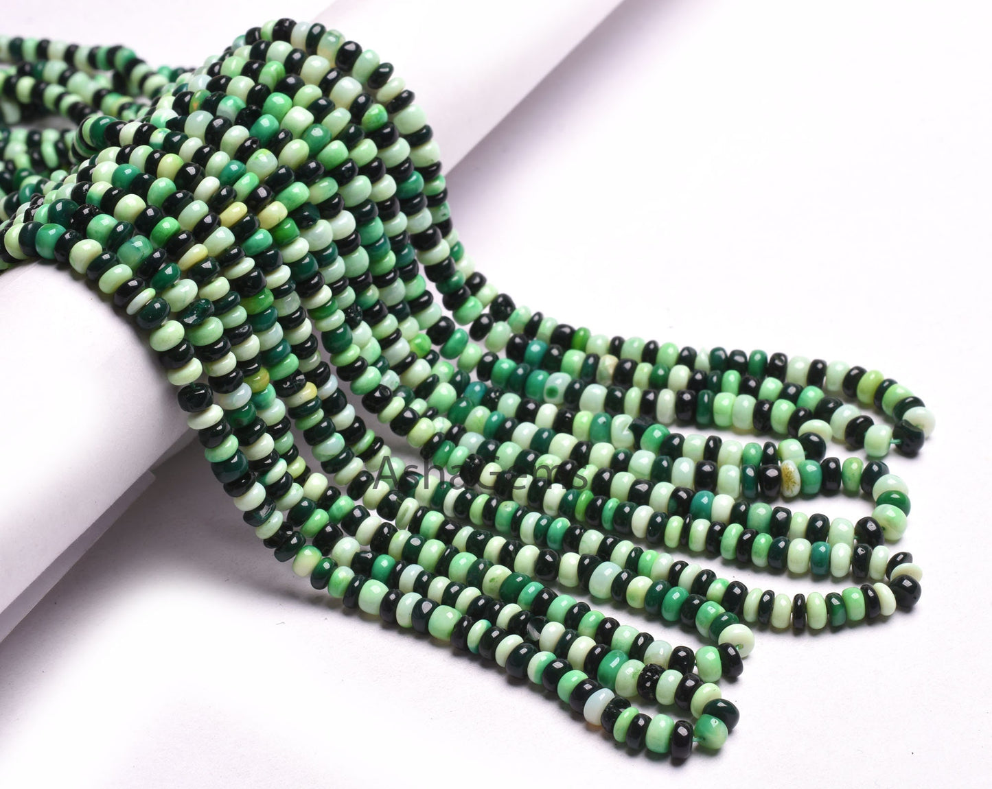 Beautiful Multi Color opal Smooth rondelle gemstone beads,16"Strand Shaded Multi Green Black opal Plain handmade Bead Fine Opal Jewelry Sale