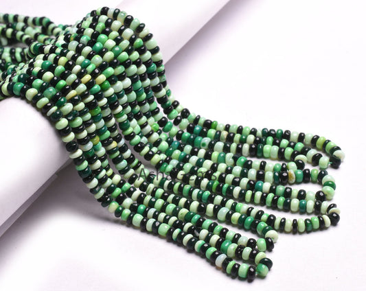 Beautiful Multi Color opal Smooth rondelle gemstone beads,16"Strand Shaded Multi Green Black opal Plain handmade Bead Fine Opal Jewelry Sale