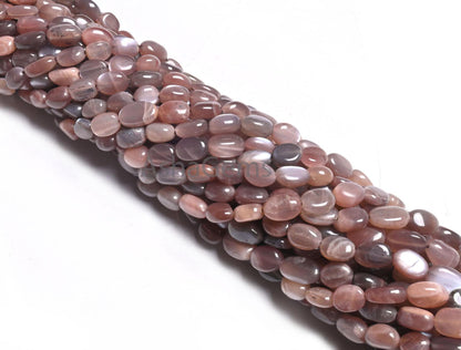 13"Strand Beautiful Chocolate Moonstone Smooth Oval Handmade Beads,Fine Natural Shaded Brown Moonstone Oval Gemstone Bead Jewelry Craft SALE