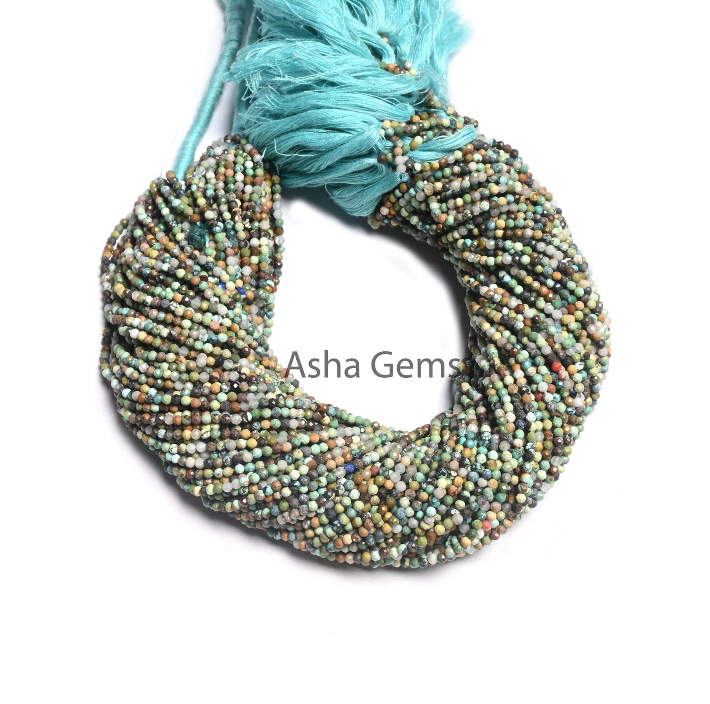 Natural Tibetan Turquoise Faceted Gemstone Beads,2.4mm Shaded Tibetan Blue Turquoise Micro Cut Rondelle Tiny Bead,13" Turquoise Bead Jewelry