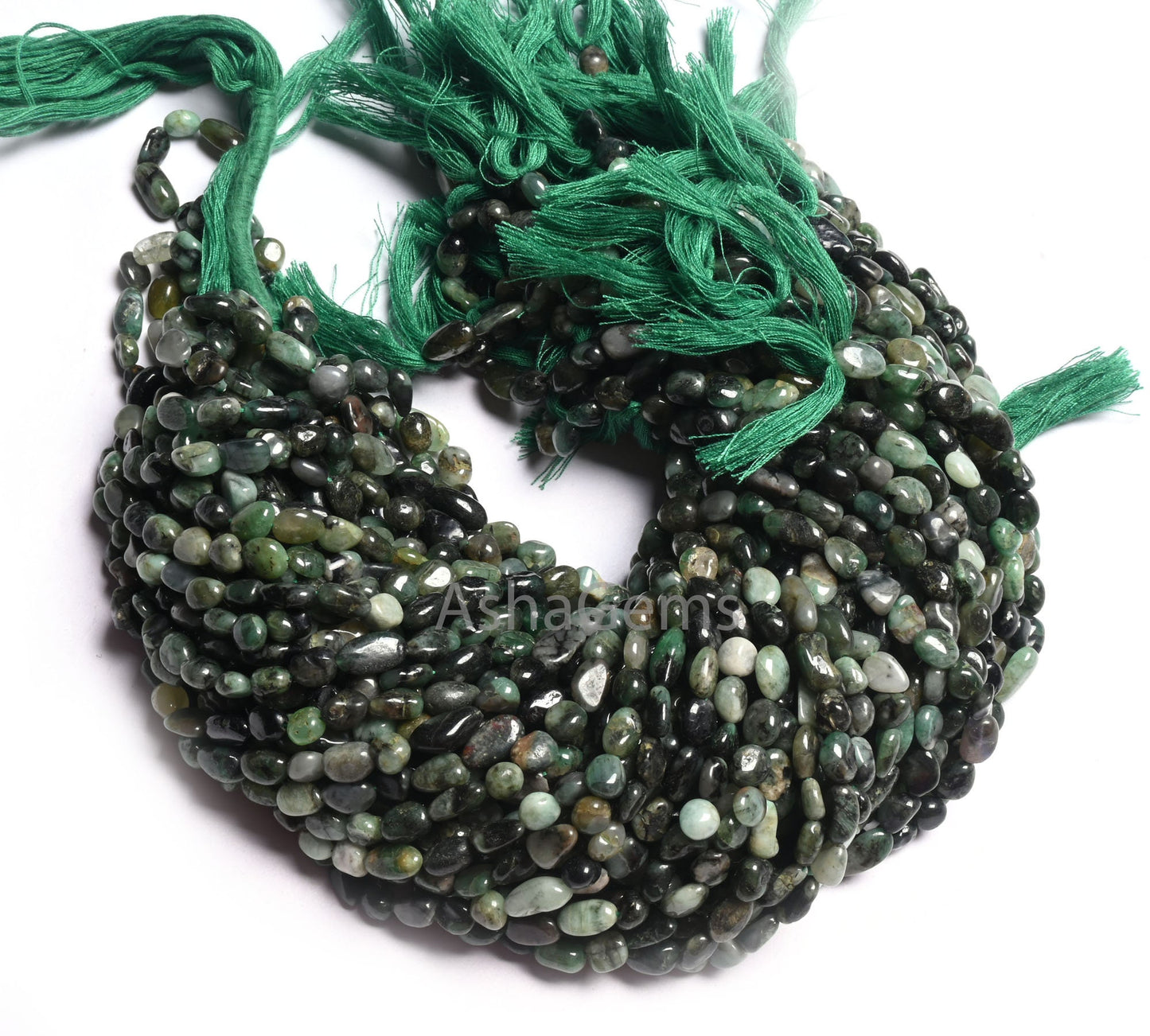 Beautiful Green Emerald Smooth Nugget Shape Gemstone Loose Beads, Sakota emerald Nugget Tiny Handmade Tumble Emerald Bead Jewelry Craft SALE