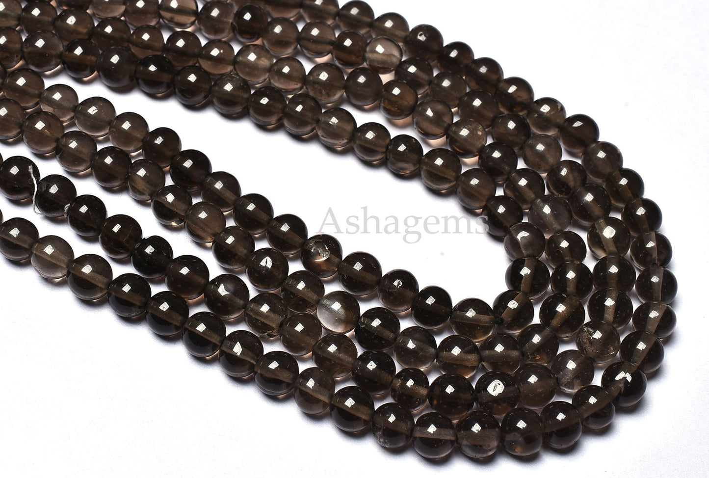 Natural Smoky Quartz Smooth Round Ball Shape Beads,Beautiful Smoky Plain Round Beads,13 Inch Strand, Smoky Gemstone Beads Jewelry Craft SALE
