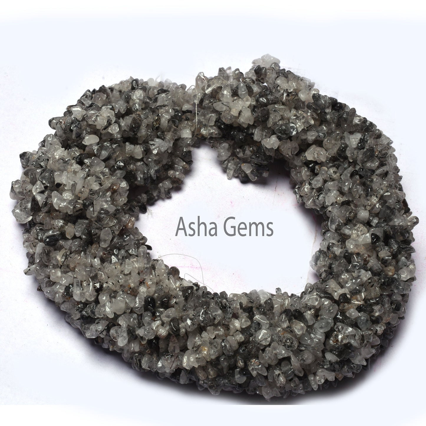 34" Strand Natural Black Rutile Uncut Chips Raw Gemstone Beads, Rutile Rough Smooth Raw tiny Nugget uneven Beads, Fine rutile Bead Jewelry