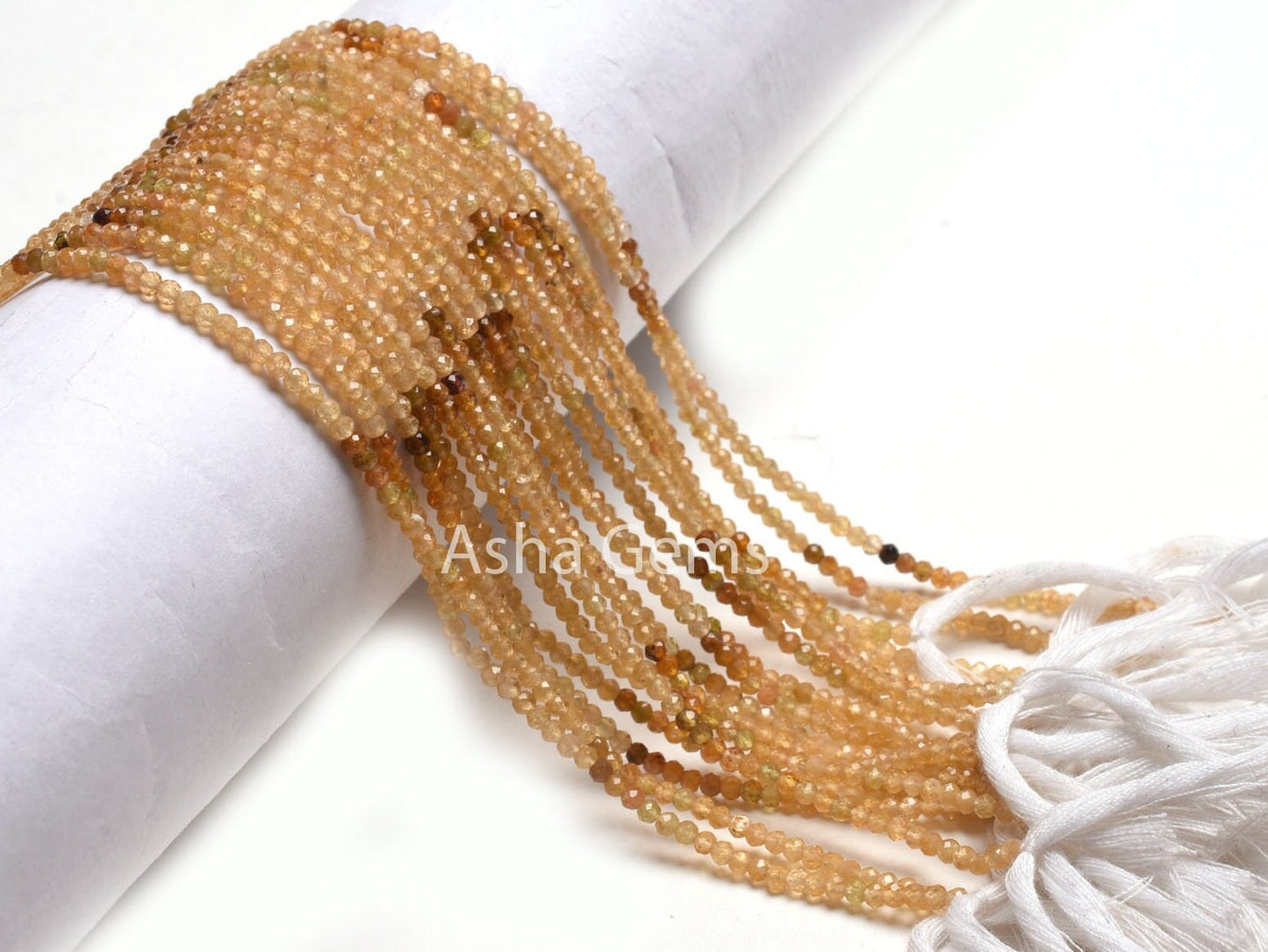 AAA Natural Yellow Tourmaline Faceted Micro Cut Beads,2.5mm Rare Shaded Yellow Tourmaline Machine Cut Rondelle Gemstone Bead Tourmaline SALE