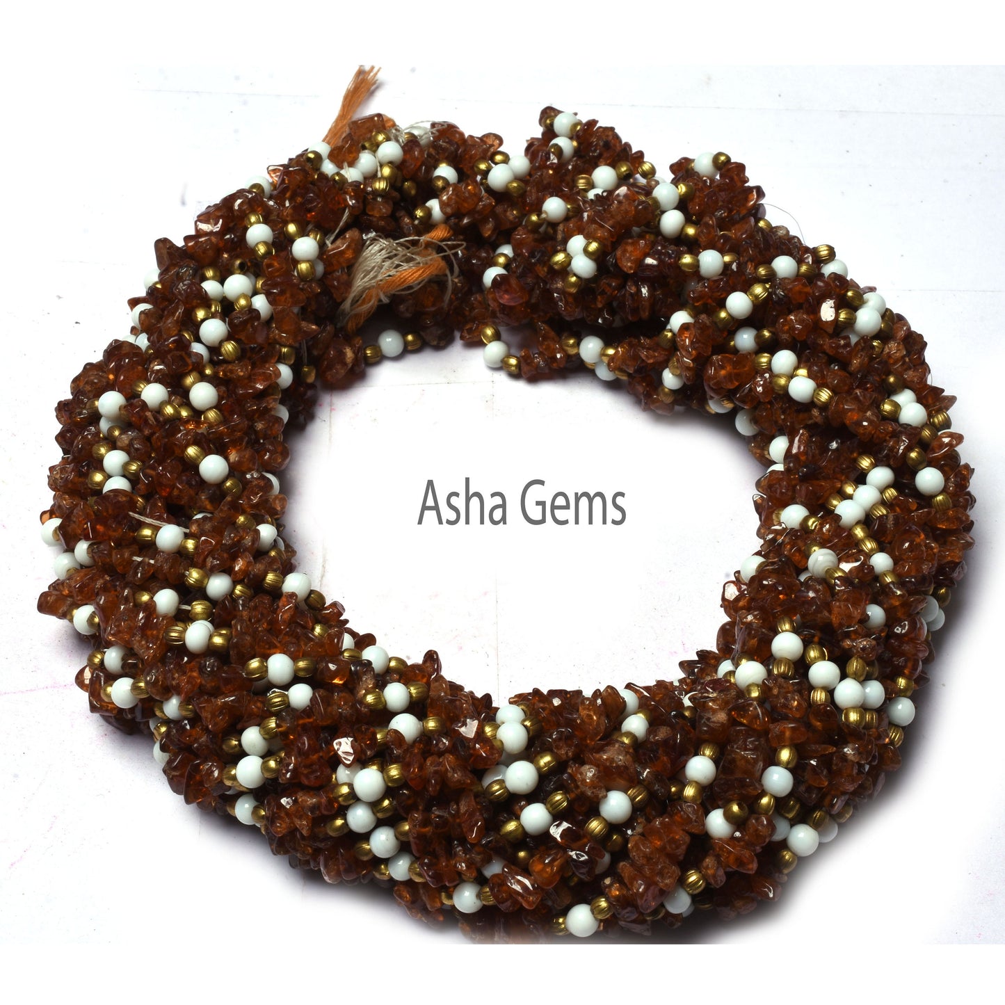 34" Strand Natural Hessonite Uncut Chips Beads, Brown Hessonite garnet Gemstone Raw Rough Smooth Tiny Beads, Hessonite Finding Bead Jewelry