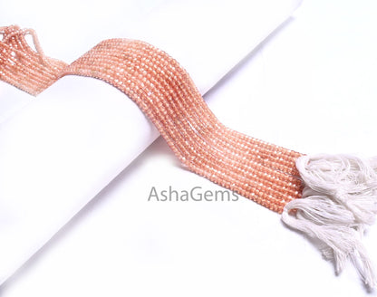 AAA Brown Shaded Zircon Faceted Rondelle Beads,3 mm Amazing Cubic Zircon Micro Cut Gemstone Beads,13" Strand Brown Zircon Machine Cut Bead