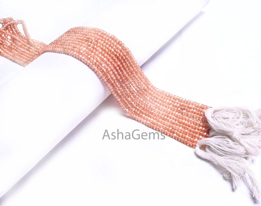 AAA Brown Shaded Zircon Faceted Rondelle Beads,3 mm Amazing Cubic Zircon Micro Cut Gemstone Beads,13" Strand Brown Zircon Machine Cut Bead