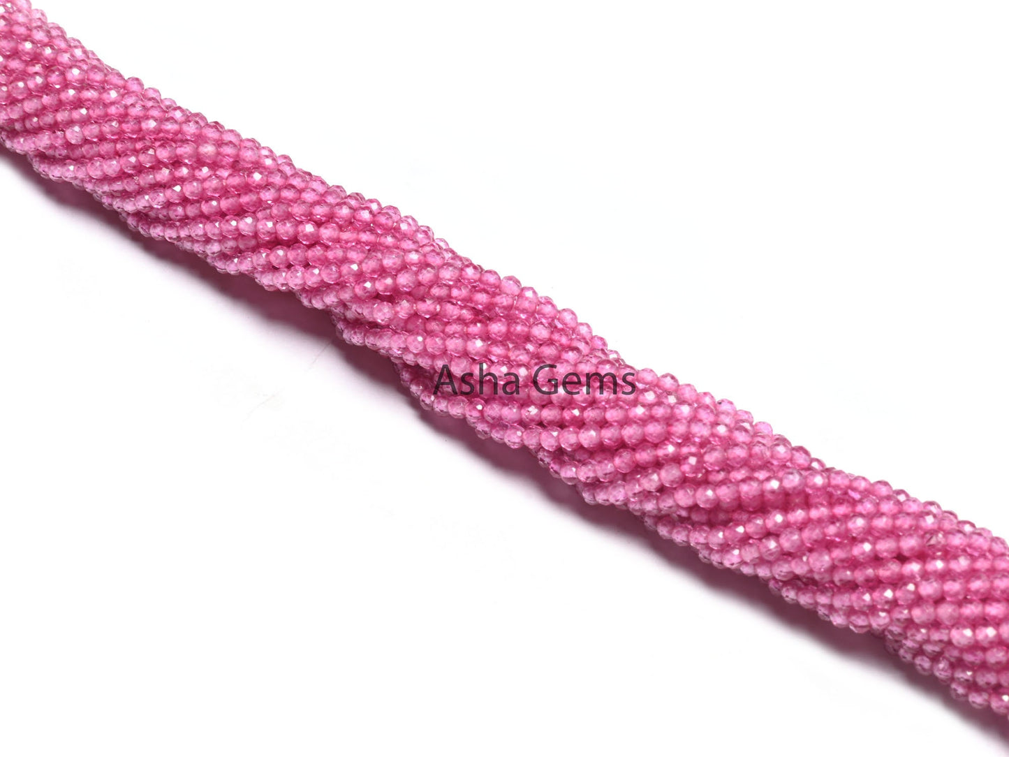 Rare Pink Coated Moonstone Micro Cut Faceted Tiny Gemstone Beads,2.2 mm Natural Moonstone Pink Coated Moonstone Machine Cut Rondelle Beads