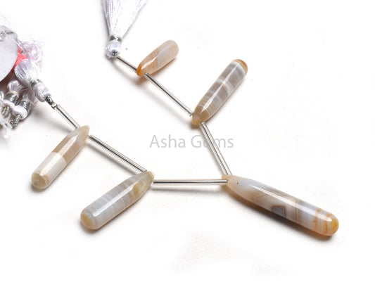 Shaded Bio Agate Fancy Drop Gemstone Beads, Boulder Agate Long Teardrop Smooth Handmade Beads Side Drill, Natural Agate Beads Jewelry Crafts