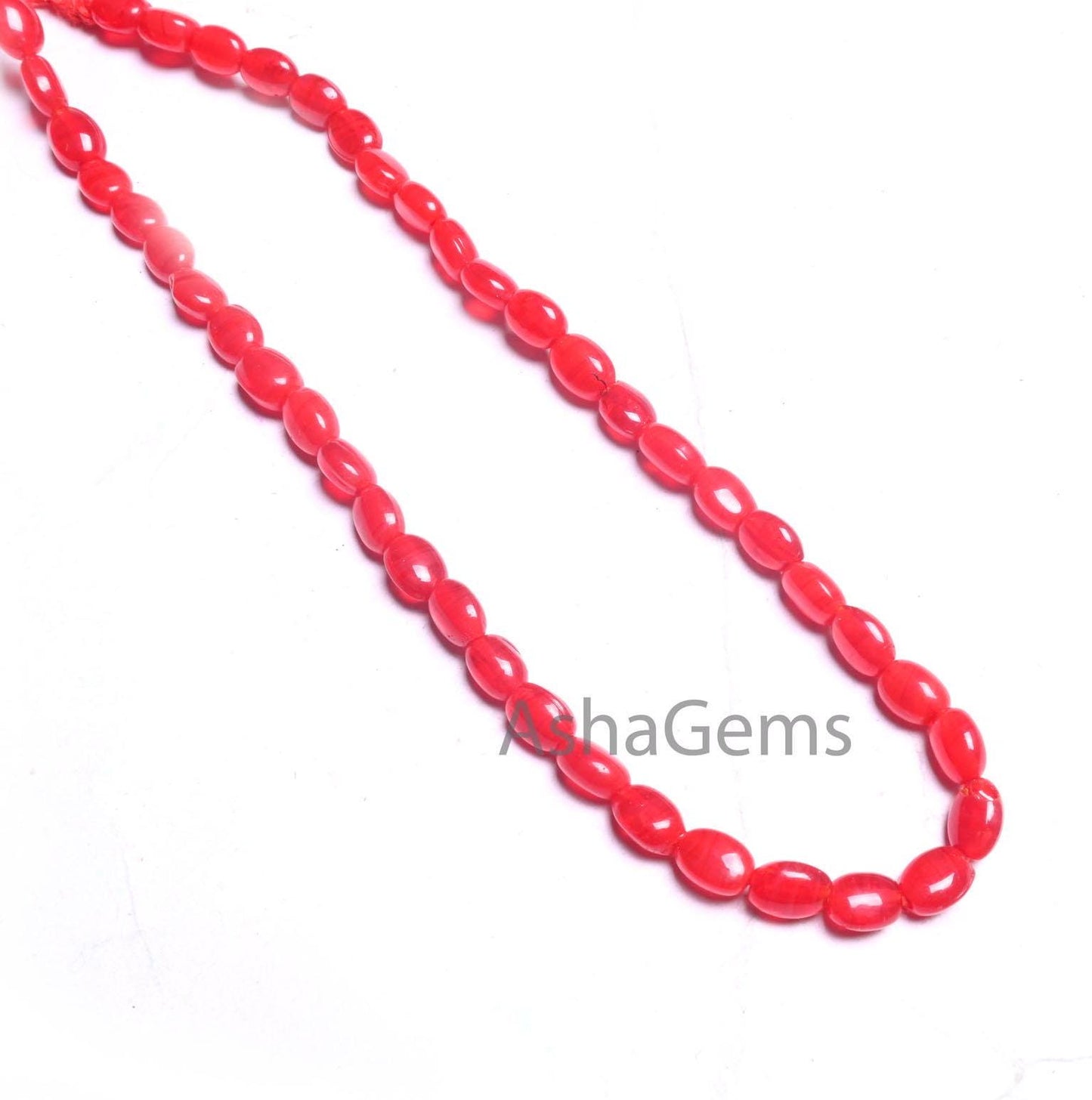 13"Strand Beautiful Red Carnelian Color Hydro Smooth Oval Shape Handmade Beads,5-7mm Red Hydro Plain Oval Loose Bead For Jewelry Making SALE