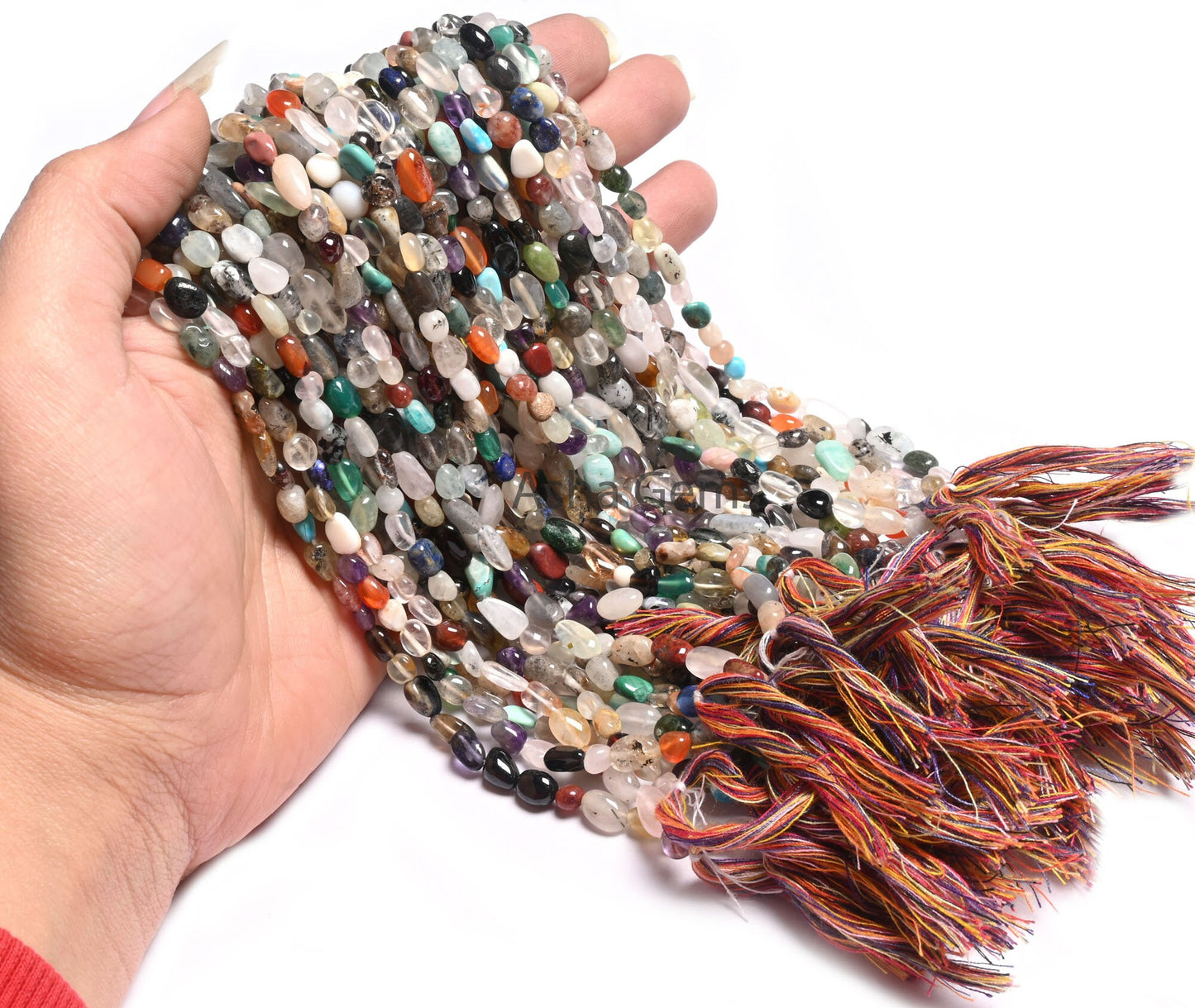 Beautiful Multi Disco Smooth Nugget Shape Gemstone Loose Beads, Multi Color Nuggets Beads, Disco Smooth Tumble Beads For Jewelry Crafts SALE (AG 22272)