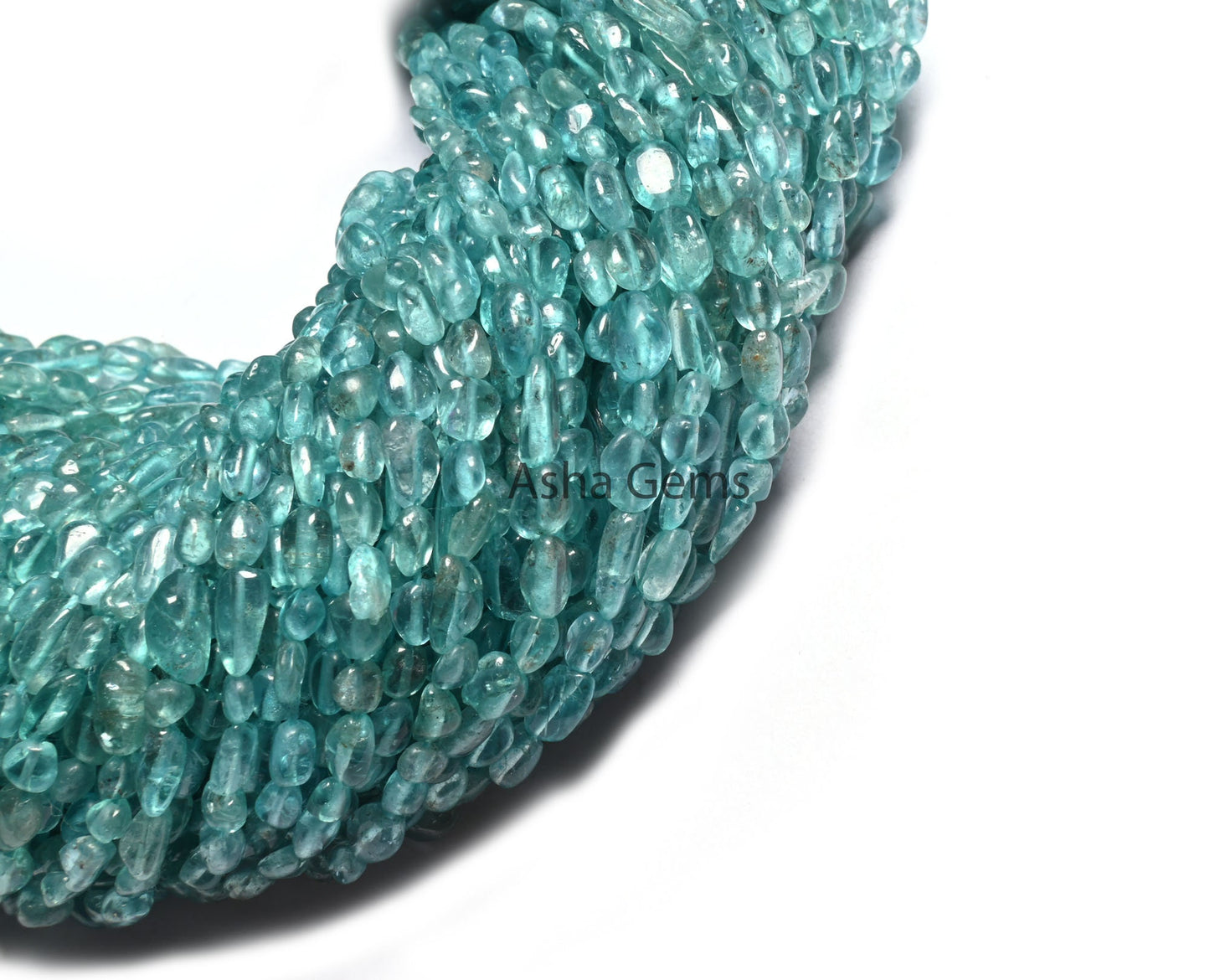 Pretty Sky Blue Apatite Smooth Nugget Beads, Natural Blue Apatite Tiny Nugget Shape Beads, Apatite Loose Pebble Beads,3.5-6.5mm Jewelry SALE (AG 22256)