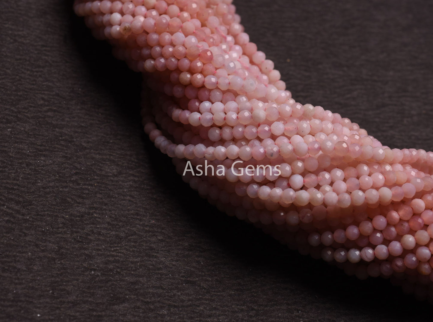 2.5mm AAA Real Pink Opal Micro Cut Gemstone Beads,13"Strand Natural Shaded Pink Opal Machine Cut Tiny Rondelle Beads, Opal Bead Jewelry SALE