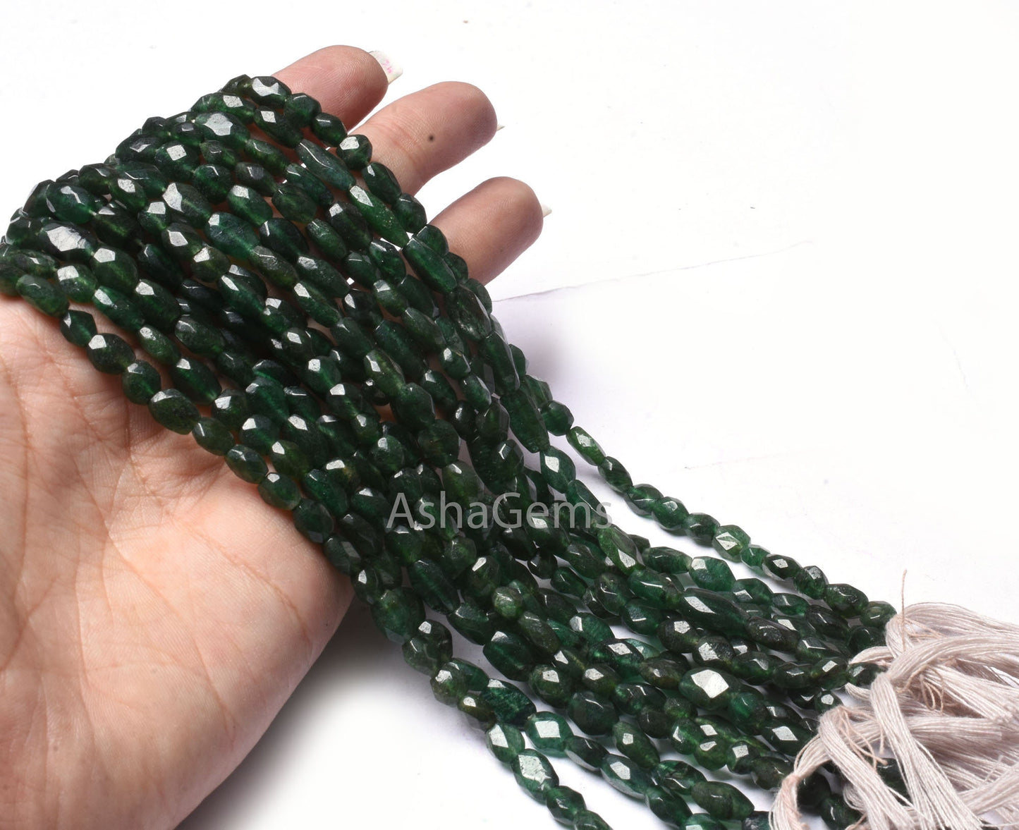 Beautiful Green Mica Faceted Oval Shape Beads,13" Strand Natural Mica Indian Cut Oval Gemstone Beads Green Mica Handmade Briolette Bead SALE