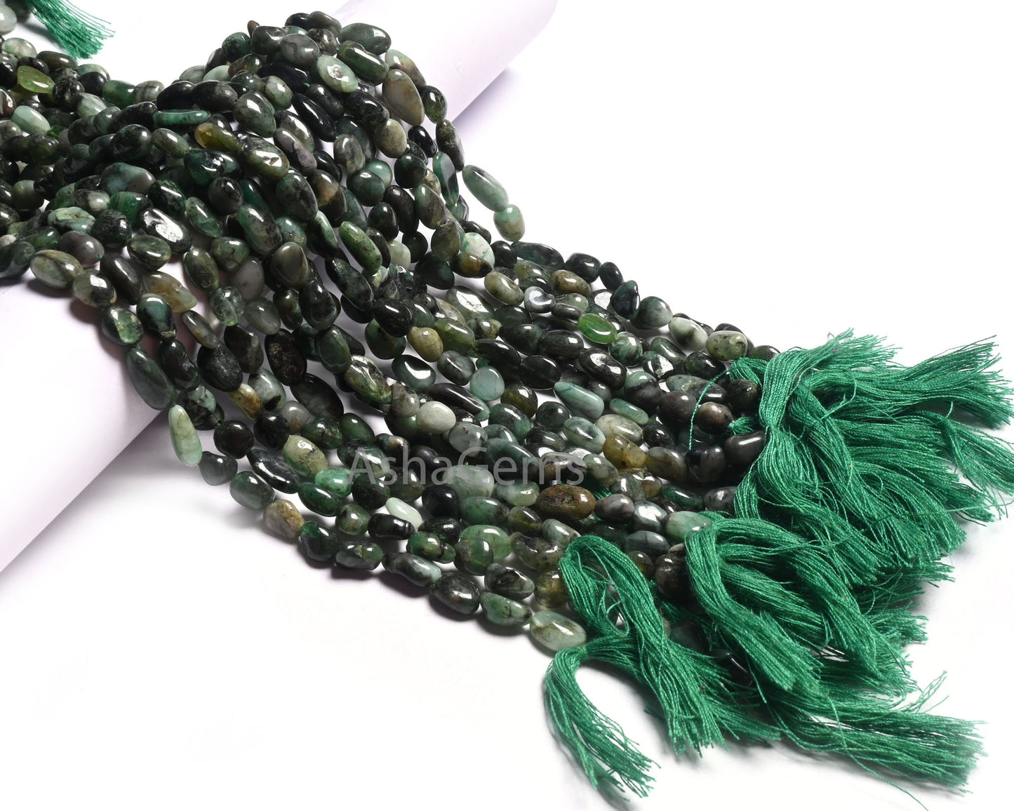 Beautiful Green Emerald Smooth Nugget Shape Gemstone Loose Beads, Sakota emerald Nugget Tiny Handmade Tumble Emerald Bead Jewelry Craft SALE