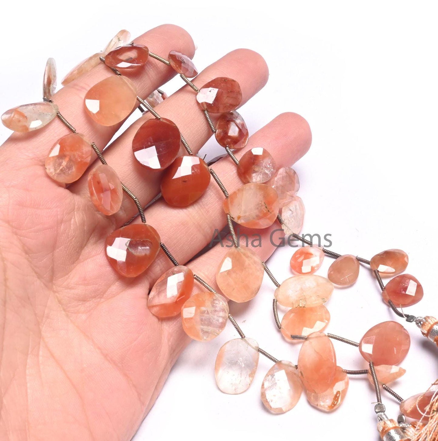 Shaded Lepidocrocite Fancy Uneven Shape Gemstone Beads, Natural Lepidocrocite Flat Briolette Faceted Bead Jewelry Making Necklace Craft SALE (18539)