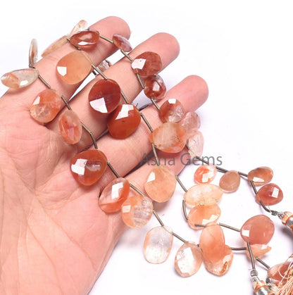 Shaded Lepidocrocite Fancy Uneven Shape Gemstone Beads, Natural Lepidocrocite Flat Briolette Faceted Bead Jewelry Making Necklace Craft SALE (18539)