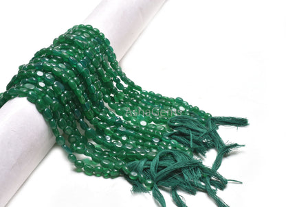 Fine Quality Green Quartz Oval Handmade Gemstone Beads,12"Strand Green Quartz smooth Oval Straight Drill Bead Jewelry Making Handicraft SALE