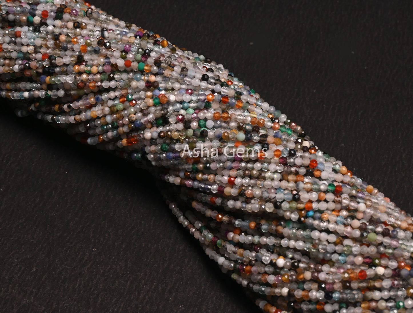 Beautiful Natural Multi Color Gemstone Micro Cut Beads,2 mm Disco Beads,Semi Precious Mix Gemstone Rondelle Shape Faceted Bead Jewelry Craft
