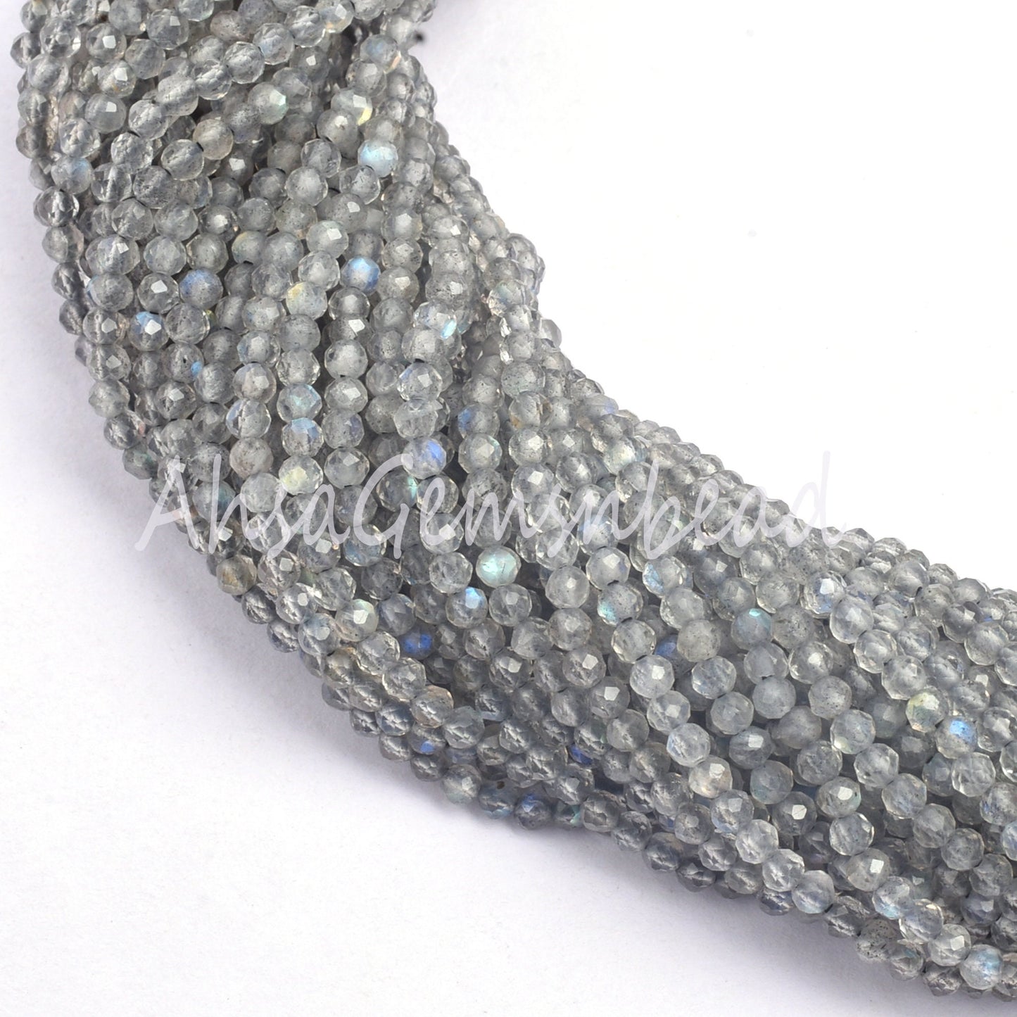 AAA Natural Labradorite Faceted Rondelle Beads,1.8 mm Beautiful Blue Fire Labradorite Machine Cut Micro Faceted Bead Black Rainbow Bead SALE