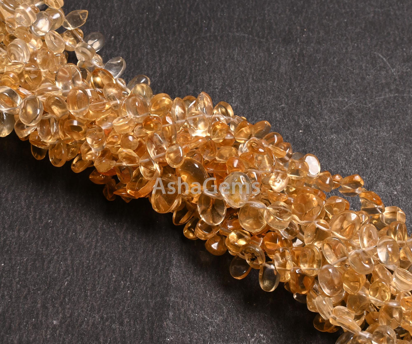 Beautiful Yellow Citrine Smooth Oval cabochon Side Drill Beads,8" Fine Natural Citrine Quartz Plain Handmade Oval Gemstone Bead Jewelry SALE